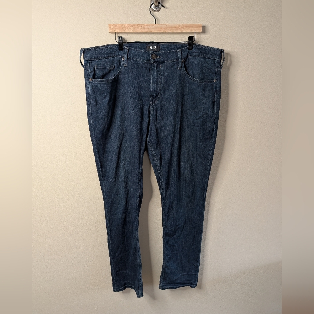 Paige Federal Jeans Mens‎ Size 42 Blue Straight Leg Stretch Denim